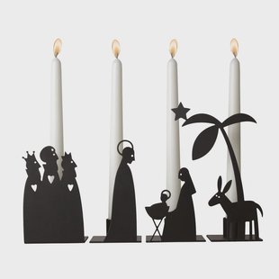 Pluto Design Nativity Scene kandelaar metaal Groot