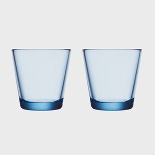 Iittala Kartio drinkglazen 21 cl 2-pack aqua (blauw)