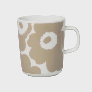 Marimekko Unikko mok 25 cl Wit-beige