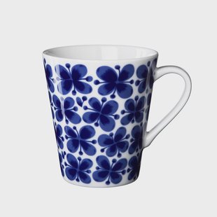 Rörstrand Mon Amie beker met oor wit-blauw