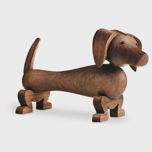 Kay Bojesen Denmark Kay Bojesen hond 18,5 cm walnoot