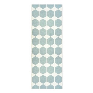 Brita Sweden Anna vloerkleed aqua 70 x 200 cm.