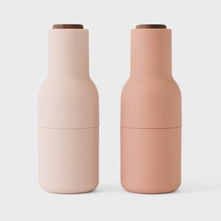 Audo Copenhagen Bottle Grinder molen 2-pack Nudes (dop walnoothout)