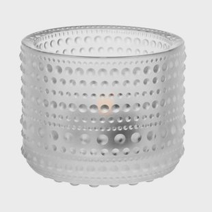 Iittala Kastehelmi waxinelichthouder frosted (matglas)