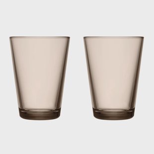 Iittala Kartio drinkglazen 40 cl 2-pack Linnen