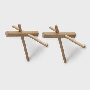 Normann Copenhagen Normann Sticks haak nature 2-pack Normann Copenhagen Normann Sticks haak nature 2-pack