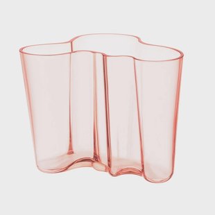 Iittala Alvar Aalto vaas zalmroze 160 mm.