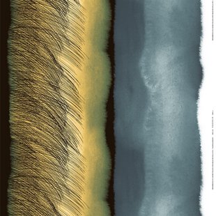 Marimekko Kuuskajaskari stof grijs-geel-zwart