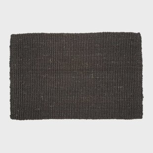 Dixie Jute deurmat zwart 60 x 90 cm