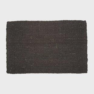 Dixie Jute deurmat zwart 70 x 120 cm