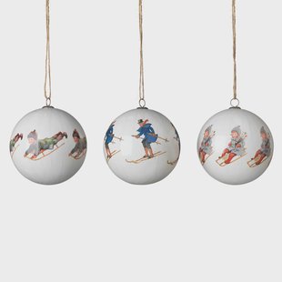 Design House Stockholm Elsa Beskow kerstballen 3-pack Set Nr. 7