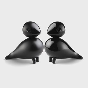 Kay Bojesen Denmark Lovebirds Zwart, 2-pack