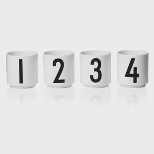 Design Letters Design Letters espressokop 4-pack White