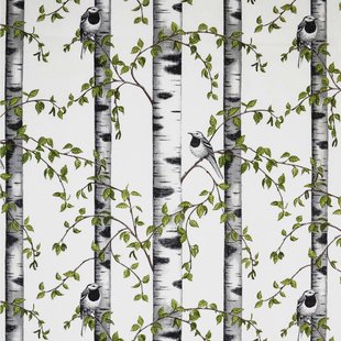 Arvidssons Textil Björkdungen stof wit