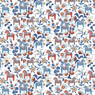 Arvidssons Textil Leksand stof wit