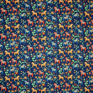 Arvidssons Textil Leksand mini stof blauw