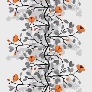 Arvidssons Textil Ofelia stof orange