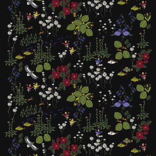 Arvidssons Textil Himlajorden stof zwart