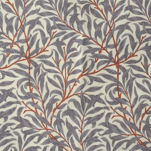 Jakobsdals Ramas stof grijs-oranje