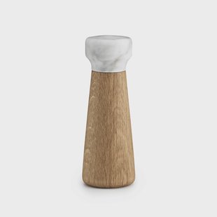 Normann Copenhagen Craft zoutmolen eiken-wit-marmer small