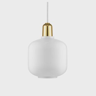Normann Copenhagen Amp lamp klein Wit-messing