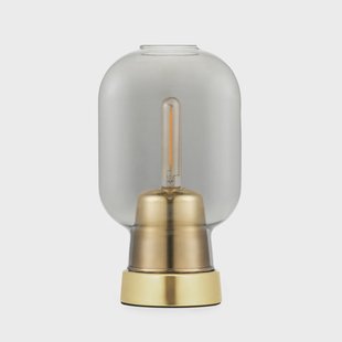Normann Copenhagen Amp tafellamp grijs-messing