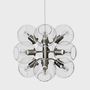 CO Bankeryd Tage hanglamp zilver-helder glas CO Bankeryd Tage hanglamp zilver-helder glas
