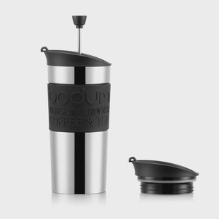 Bodum Bodum Travel koffiezetmok chroom zwart