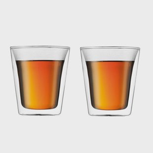 Bodum Canteen dubbelwandig glas 2-pack 0.2 l