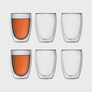 Bodum Pavina dubbelwandig glas 6-pack 0,35 l.