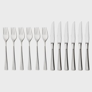 Hardanger Bestikk Ramona biffbestek 12 delig roestvrij staal