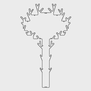 Maze Tree hanger zwart