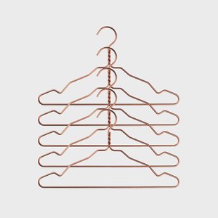 Nomess Copenhagen Alu kleerhanger 5-pack koper