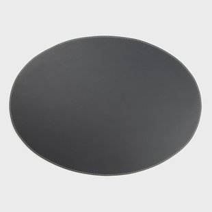 Ørskov Ørskov placemat leer ovaal zwart