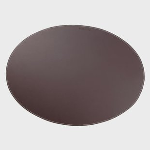 Ørskov Ørskov placemat leer ovaal bruin