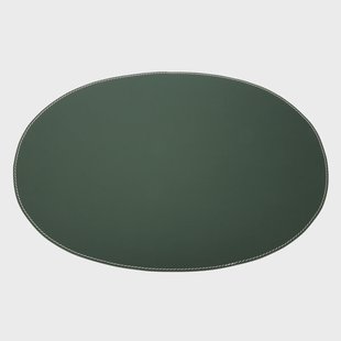 Ørskov Ørskov placemat leer ovaal donkergroen Ørskov Ørskov placemat leer ovaal donkergroen