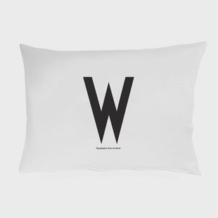 Design Letters Design Letters kussenhoes 70 x 50 cm. W Design Letters Design Letters kussenhoes 70 x 50 cm. W