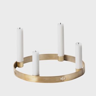 Ferm Living Circle kaarsenhouder messing klein Ferm Living Circle kaarsenhouder messing klein