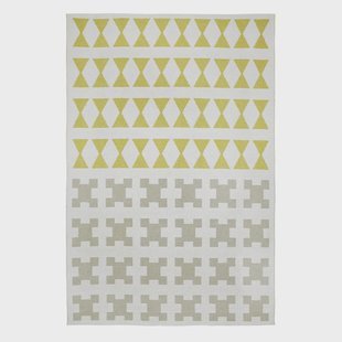 Brita Sweden Paris vloerkleed geel-grijs