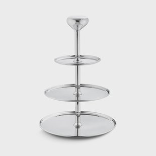 Georg Jensen Alfredo taartstandaard 3-laags 30 cm.