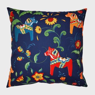 Arvidssons Textil Leksand kussenhoes blauw