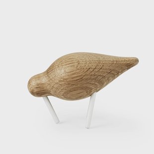Normann Copenhagen Shorebird eikenhout-wit klein