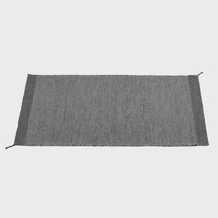 Muuto Ply wollen vloerkleed 85 x 140 cm. donkergrijs