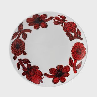 Gustavsbergs Porslinsfabrik Röd Aster bord Ø 18 cm.