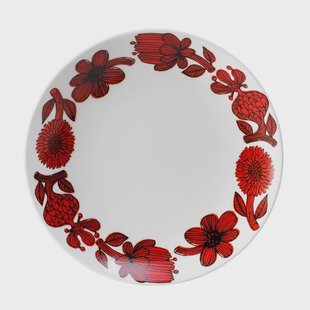 Gustavsbergs Porslinsfabrik Röd Aster bord Ø 22 cm.