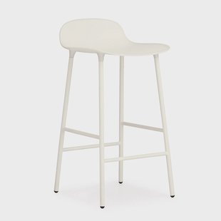 Normann Copenhagen Form Chair barkruk metalen poten wit