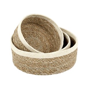 Dixie Emil broodmand 3-pack naturel-wit