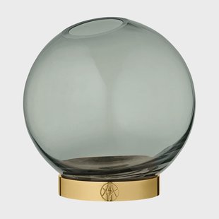 AYTM Globe vaas klein groen-messing