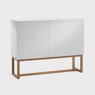 A2 Story kast wit-eikenhouten poten