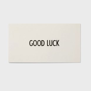 Design Letters AJ Vintage ABC kaart Good Luck